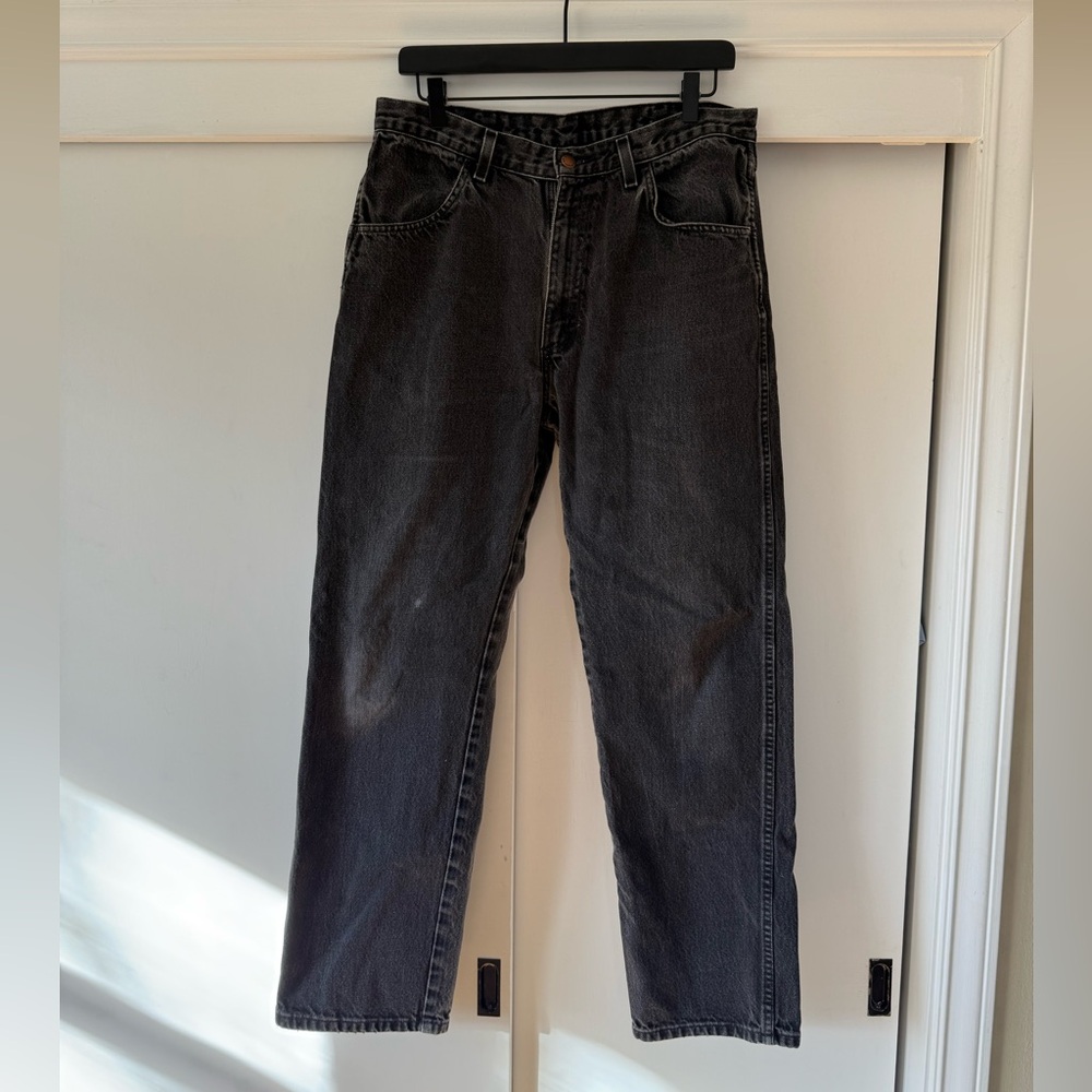 Vintage 90s Rustler Jeans | Black, 30” High Waist
